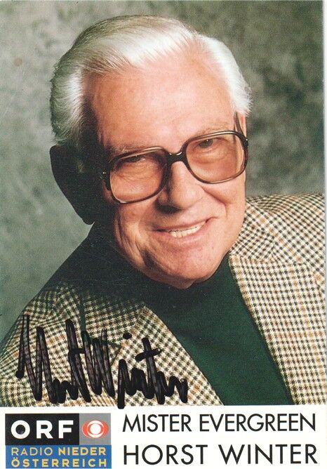 Autogramm Schlager | Horst WINTER | 1994 "Mister Evergreen" (Portrait Color ORF)