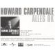 Autogramm Schlager | Howard CARPENDALE | 2001 "Alles...