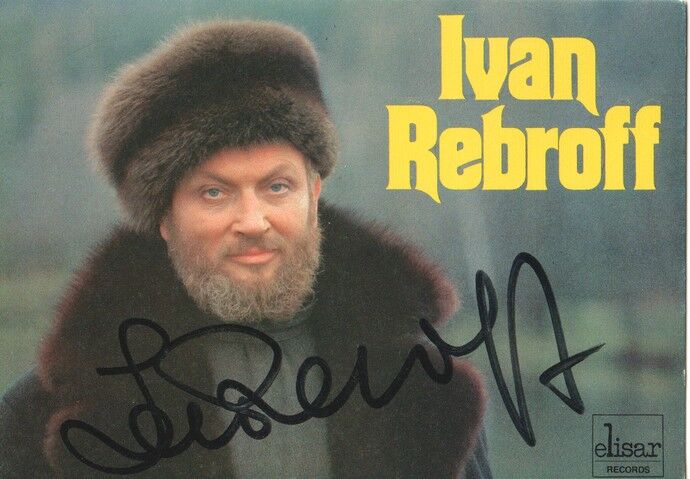 Autogramm Klassik | Ivan REBROFF | 1986 "Ich Bete An Die Macht"" (Portrait Color Elisar)