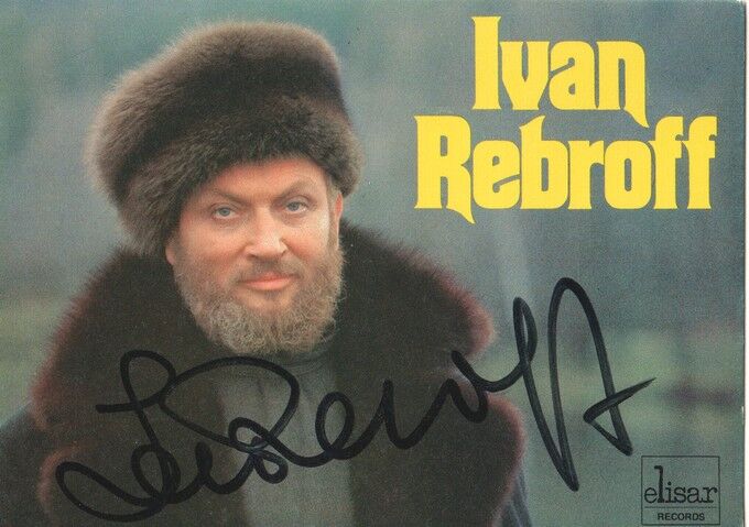Autogramm Klassik | Ivan REBROFF | 1985 "In Diesen Heiligen Hallen"" (Portrait Color Elisar)