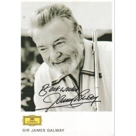 Autogramm Klassik (UK) | James GALWAY | 2000er (Portrait SW Grammophon)