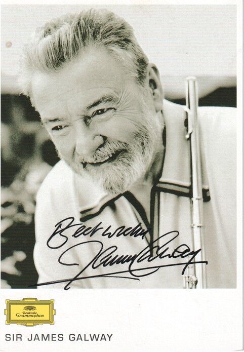 Autogramm Klassik (UK) | James GALWAY | 2000er (Portrait SW Grammophon)