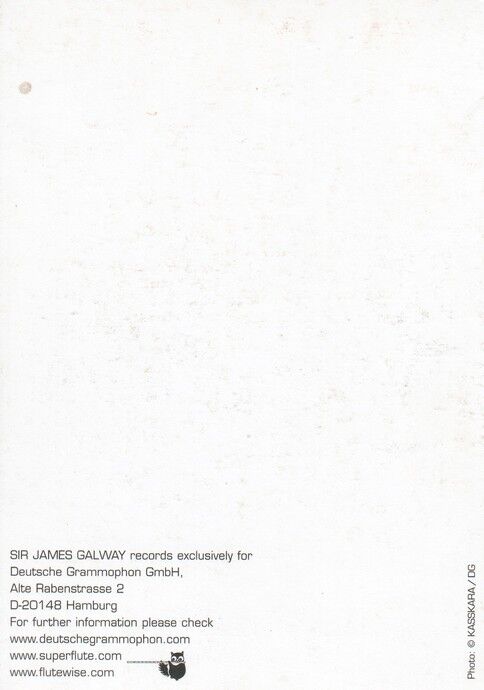 Autogramm Klassik (UK) | James GALWAY | 2000er (Portrait SW Grammophon)