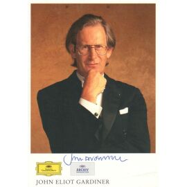 Autogramm Dirigent (UK) | John Eliot GARDINER | 2000er (Portrait SW Grammophon)