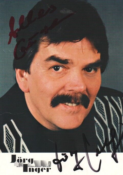 Autogramm Schlager | Jörg INGER | 1990er "Du Holst Mich" (Portrait Color Hansen)