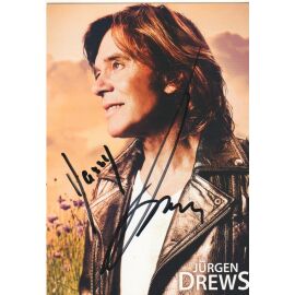 Autogramm Schlager | Jürgen DREWS | 2013 "Kornblumen" (Portrait Color Universal)