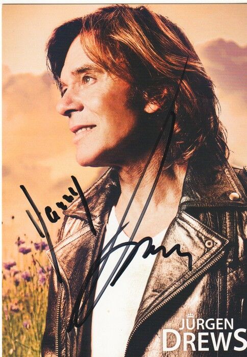 Autogramm Schlager | Jürgen DREWS | 2013 "Kornblumen" (Portrait Color Universal)
