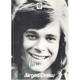 Autogramm Schlager | Jürgen DREWS | 1972 "Dieser Tag" (Portrait SW Warner)