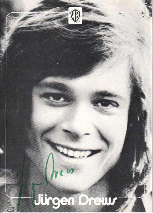 Autogramm Schlager | Jürgen DREWS | 1972 "Dieser Tag" (Portrait SW Warner)