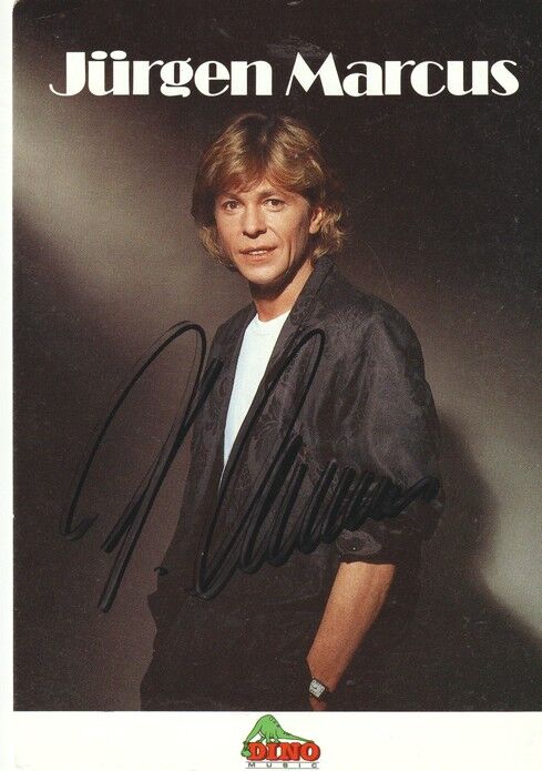 Autogramm Schlager | Jürgen MARCUS | 1986 "Ich Hab Dich Gesehn" (Portrait Color Dino)