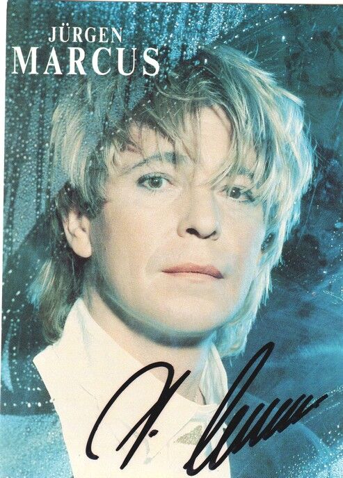 Autogramm Schlager | Jürgen MARCUS | 1990 "Love Changes Everything" (Portrait Color Polydor)