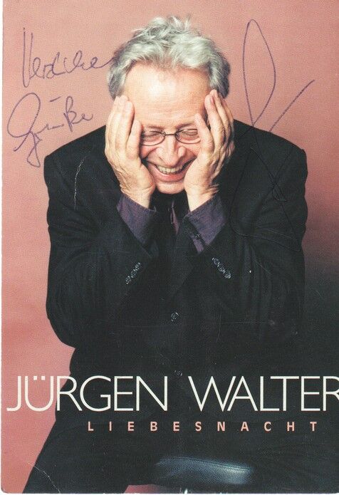 Autogramm Chanson | Jürgen WALTER | 2000 "Liebesnacht" (Portrait SW JPM)