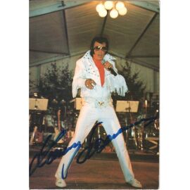 Autogramm Rock | Larry SUMMERS | 1980er (Konzert Color Elvis)