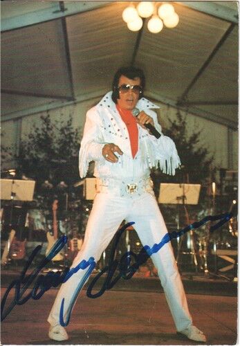 Autogramm Rock | Larry SUMMERS | 1980er (Konzert Color Elvis)