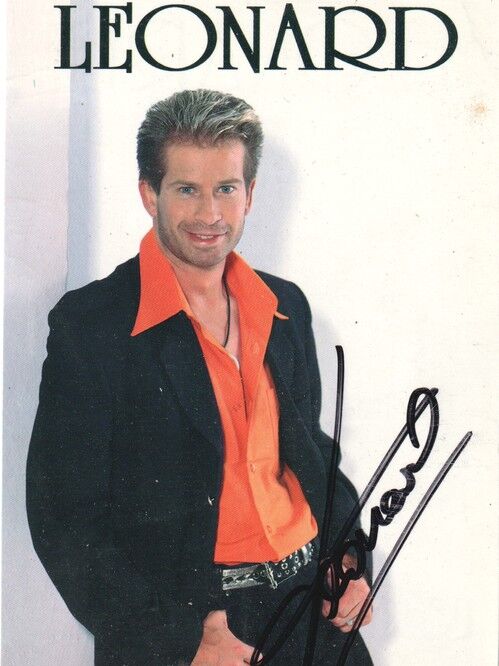 Autogramm Schlager | LEONARD | 1997 "Liebeserklärungen" (Portrait Color Koch)