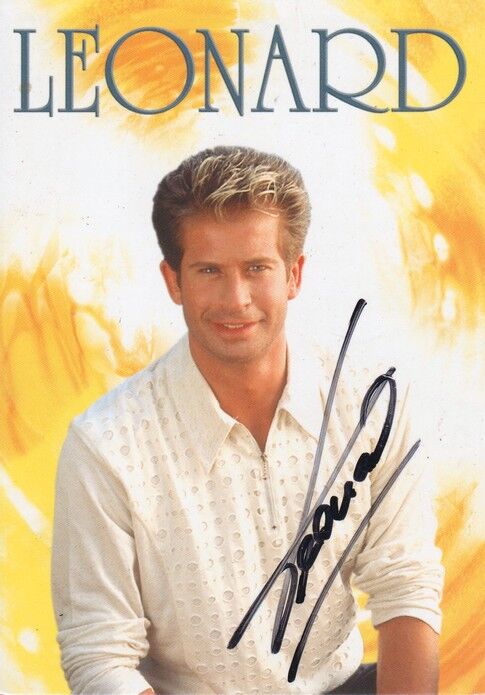 Autogramm Schlager | LEONARD | 1998 "Träume Sind Immer Dabei" (Portrait Color Koch)