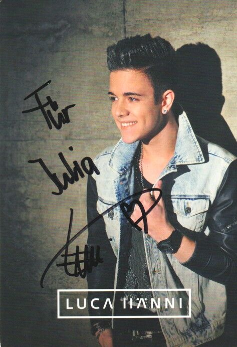 Autogramm Pop | Luca HÄNNI | 2013 "Living The Dream" (Portrait Color Universal)