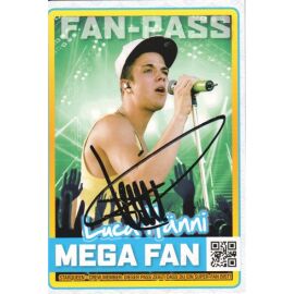 Autogramm Pop | Luca HÄNNI | 2010er (Konzert Color Fan-Pass)