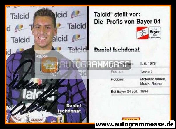 Autogramm Fussball | Bayer Leverkusen | 1994 | Daniel ISCHDONAT