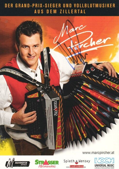 Autogramm Volksmusik | Marc PIRCHER | 2007 "Eine Sünde Wert" (Portrait Color Koch)