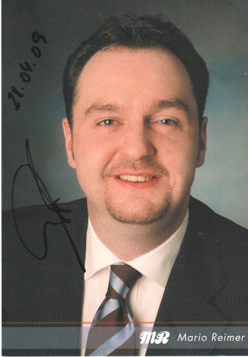 Autogramm Bauchredner | Mario REIMER | 2010er (Portrait Color Eventmaker)