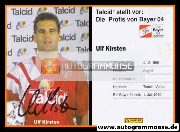 Autogramm Fussball | Bayer Leverkusen | 1994 | Ulf KIRSTEN