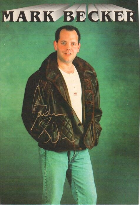 Autogramm Schlager | Mark BECKER | 1990er "Ein Ganzes Leben" (Portrait Color Amor)