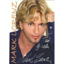 Autogramm Schlager | Mark LORENZ | 1990er (Portrait Color Sparkasse)