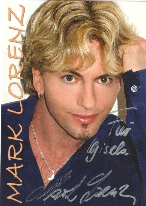 Autogramm Schlager | Mark LORENZ | 1990er (Portrait Color Sparkasse)