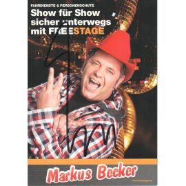 Autogramm Schlager | Markus BECKER | 2022 "Schönste Frau" (Portrait Color Freestage)