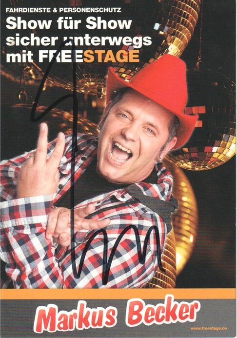 Autogramm Schlager | Markus BECKER | 2022 "Schönste Frau" (Portrait Color Freestage)
