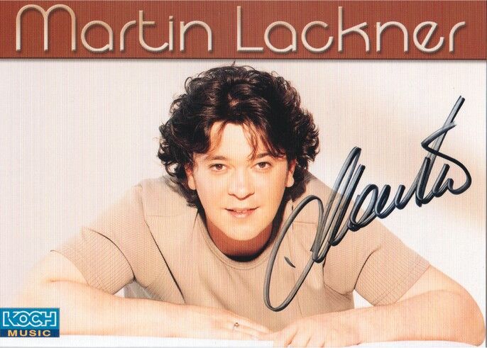 Autogramm Schlager | Martin LACKNER | 2000 "Einmal Irgendwann" (Portrait Color Koch)
