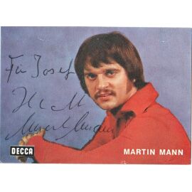 Autogramm Schlager | Martin MANN | 1971 "Meilenweit" (Portrait Color Decca)
