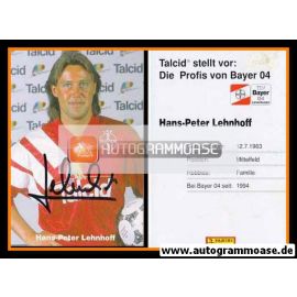 Autogramm Fussball | Bayer Leverkusen | 1994 | Hans-Peter LEHNHOFF