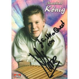 Autogramm Panflöte | Matthias KÖNIG | 2001 "Zigeunerwalzer" (Portrait Color Tyrolis) KINDERSTAR