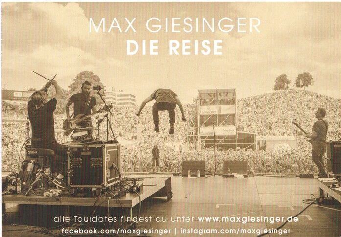 Autogramm Pop | Max GIESINGER | 2018 "Die Reise" (Portrait Color)