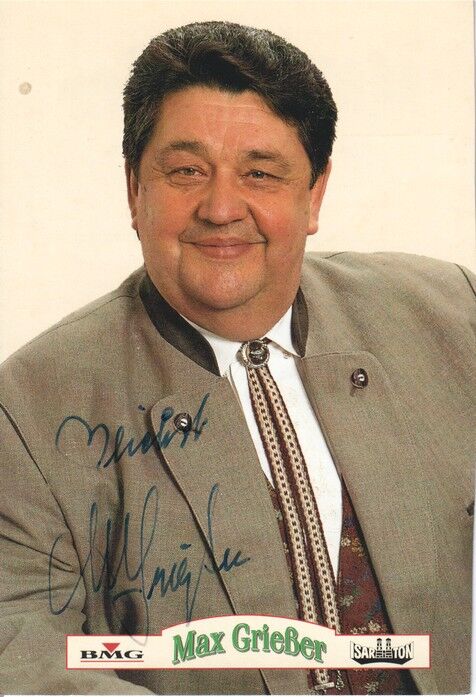 Autogramm Schauspieler | Max GRIESSER | 1990er (Portrait Color BMG)