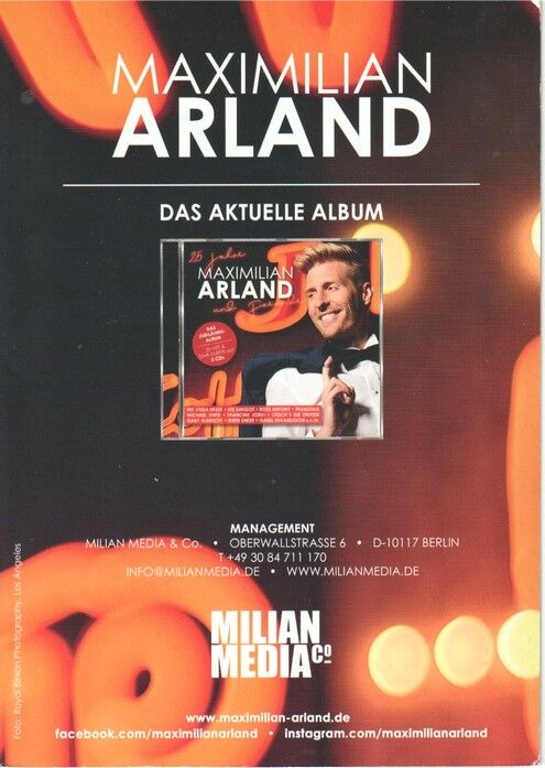 Autogramm Schlager | Maxi ARLAND | 2019 "25 Jahre" (Portrait Color Milian)