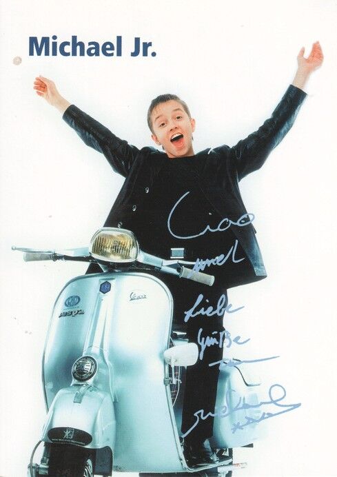 Autogramm Pop (BEL) | Michael JUNIOR | 2002 "Musica Vita" (Portrait Color EMI) KINDERSTAR