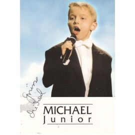 Autogramm Pop (BEL) | Michael JUNIOR | 2000er (Portrait Color EMI) KINDERSTAR