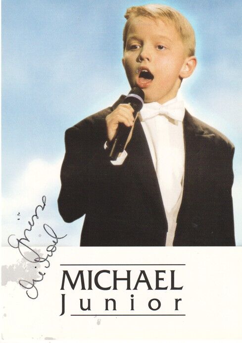 Autogramm Pop (BEL) | Michael JUNIOR | 2000er (Portrait Color EMI) KINDERSTAR