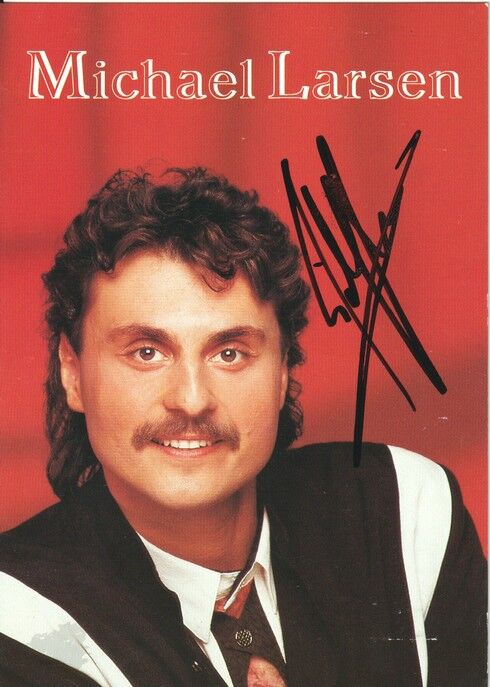 Autogramm Schlager | Michael LARSEN | 1991 "Ich Tanz Allein" (Portrait Color DA)
