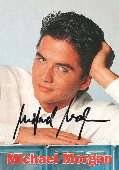 Autogramm Schlager | Michael MORGAN | 1993 "Komm Steh Wieder Auf" (Portrait Color Bellaphon)