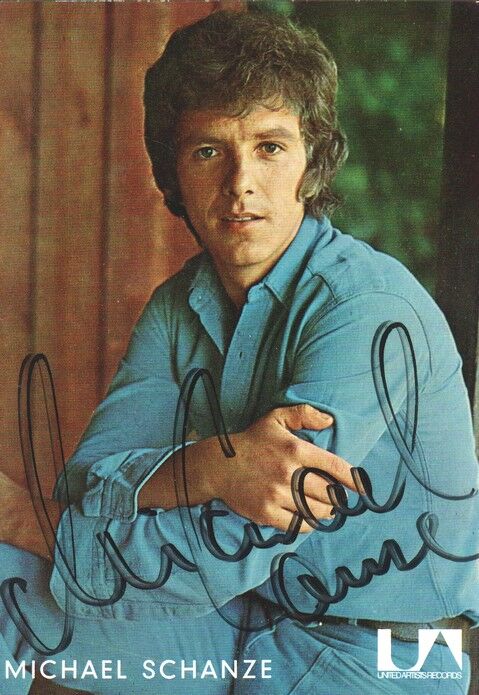 Autogramm Schlager | Michael SCHANZE | 1972 "Ich Hab Dich Lieb" (Portrait Color UA) 3