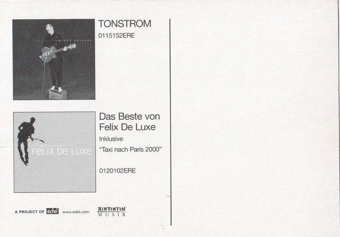 Autogramm Pop | Michy REINKE | 2000 "Felix De Luxe" (Portrait Color Edel)