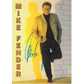 Autogramm Schlager | Mike FENDER | 1990er (Portrait Color)