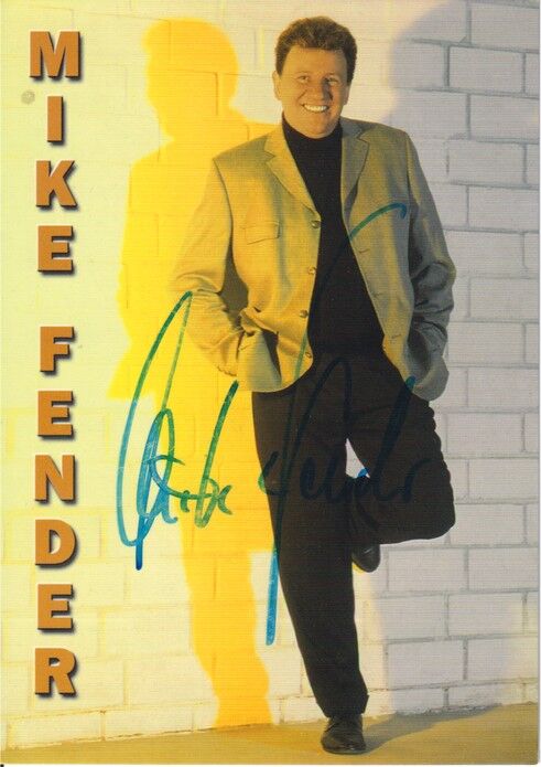 Autogramm Schlager | Mike FENDER | 1990er (Portrait Color)