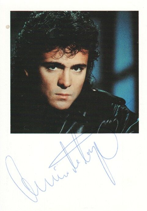 Autogramm Schlager | Nino DE ANGELO | 1989 "Samuraj" (Portrait SW WEA)
