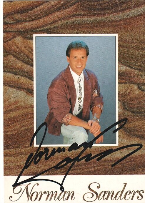 Autogramm Schlager | Norman SANDERS | 1990 "Kleine Marianka" (Portrait Color Koch)