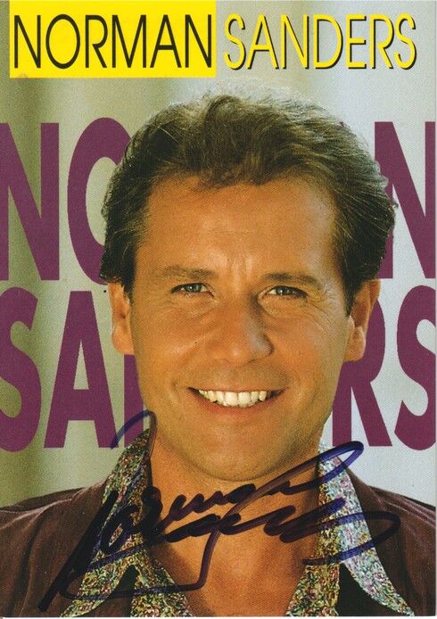 Autogramm Schlager | Norman SANDERS | 1993 "Frag Dein Herz" (Portrait Color Koch)